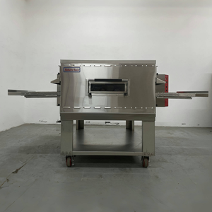 Four à pizza avec fenêtre visible de 32 pouces 300 ° Four à gaz à convoyeur avec une grande capacité de production pour les pizzerias/restaurants - Product Image 3