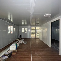 Casa Contenedor de Acero Ligero de 2 Dormitorios a Prueba de Huracanes, con Pared de Cortina de Vidrio, de Alta Calidad, Precio de Fábrica, la Más Vendida