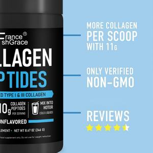 Colágeno en Polvo de Animales Criados en Pasto, Sin GMO, para el Crecimiento del Cabello, la Luminosidad de la Piel, la Fortaleza de las Uñas y la Salud de las Articulaciones y Huesos, Apoyo Diario - Product Image 2