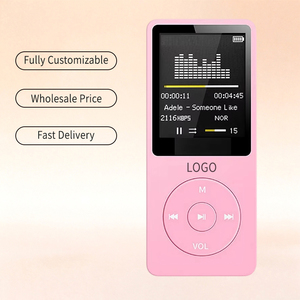 เครื่องเล่น MP3 สีดำแบบขายส่ง พร้อมเสียงไฮไฟแบบไม่สูญเสียคุณภาพ และสเปกตรัมเสียงแบบไดนามิก เหมาะสำหรับนักเรียน นักกีฬา ของขวัญ  โลโก้สั่งทำได้ ผลิตจากโลหะผสมสังกะสี - Product Image 2