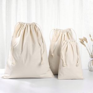 Factory OEM 100% Cotton <b>Canvas</b> <b>Drawstring</b> <b>Bag</b> Eco-friendly Calico <b>Drawstring</b> Packing <b>Bag</b> logo Custom Natural <b>Bag</b> <b>Drawstring</b> LOGO - Product Image 4