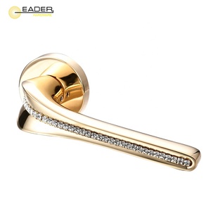 EADER <strong>Gold</strong> Diamond <strong>Door</strong> <strong>Knob</strong> Villa <strong>Door</strong> Handle High Standard Luxury <strong>Door</strong> Lock Set - Product Image 3