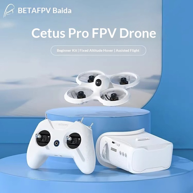 BETAFPV Cetus Pro Drone Starter Kit Remote 1080p FPV Camera VR02 Goggles Hollow-Cup Brushed Motor Indoor FPV Racing 1km Range