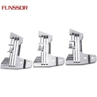 Kit de griffes d'entraînement en acier inoxydable Odavidai E809 pour machine à coudre Siruba 747 – Plaque à aiguille étroite, large et normale