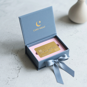 Empaque de Lujo Personalizado para Tarjetas VIP, Caja de Regalo para Tarjetas Bancarias, Caja de Empaque de Papel Rígido con Logotipo Personalizado Impreso - Product Image 3
