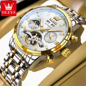 Reloj Mecánico Automático de Acero Inoxidable para Hombre, 6740 OEM con Logotipo Personalizado, Correa de 20 mm, Esfera de 42 mm, Analógico, con Botón de Presión y Cierre Oculto - Product Image 5