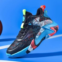 Fabricant chinois de chaussures de basket-ball hautes et respirantes tricotées pour le sport pour les garçons