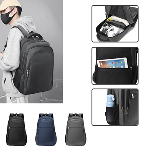 กระเป๋าเป้สะพายหลังแล็ปท็อปกันน้ำขนาด 15 นิ้ว ทำจากไนลอน วัสดุอ๊อกซ์ฟอร์ด โพลีเอสเตอร์ พร้อมพอร์ตชาร์จ USB สำหรับผู้หญิงผู้ชาย แฟชั่นทันสมัย - Product Image 3