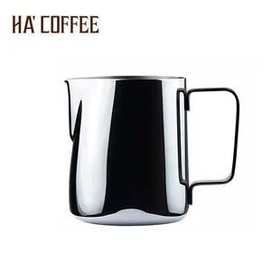 บาริสต้าอาหรับขนาด350มล. 500มล.,ที่ทำกาแฟสีดำขนาดเล็กที่ตีฟองสเตนเลสลาเต้ฟองนมเหยือกนม