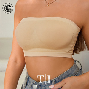 Lingerie <span class=keywords><strong>sans</strong></span> bretelles <span class=keywords><strong>grande</strong></span> <span class=keywords><strong>taille</strong></span> transfrontalière, style européen et américain, pour femmes à forte poitrine - <span class=keywords><strong>Soutien</strong></span>-<span class=keywords><strong>gorge</strong></span> bandeau pour prévenir - Product Image 2