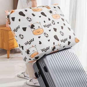 Sac de rangement pour couette à motif de dessin animé, grande capacité, sac de voyage, sac de rangement pliable pour placard - Product Image 5