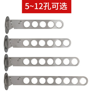 Organizador de ropa de acero inoxidable para montar en la pared, colgador rectangular plegable para balcón, armario, vestidor - Product Image 4