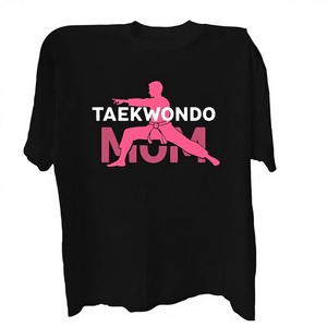 Camiseta de Mujer TAEKWONDO MOM, Informal, Estampada, Tejida, 100% Algodón, Corte Cómodo - Product Image 1