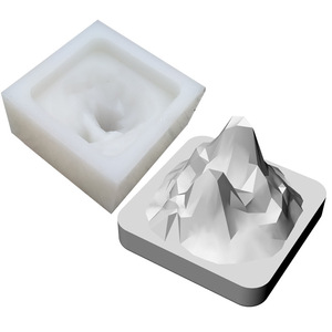 Molde de silicona para decoración de cemento, paisaje de escritorio para el hogar, decoración de rocalla pequeña, herramienta abrasiva, molde de piedra fragante de yeso - Product Image 5