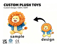 Peluche Lion Doux et Moelleux, Poupée Animale en Peluche pour Cadeau Promotionnel, Peluche Personnalisée