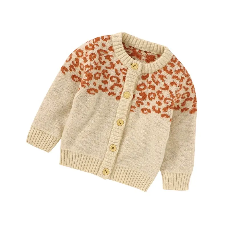 Mmimixiong — manteau de bébé, personnages de Grain léopard, pull pour l'automne et l'hiver, confortable et doux en tricot, 2020