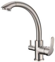 Lanxing robinet usine 3 en 1 robinet chaud et froid double poignée 304SUS boisson eau mitigeur filtre robinet de cuisine