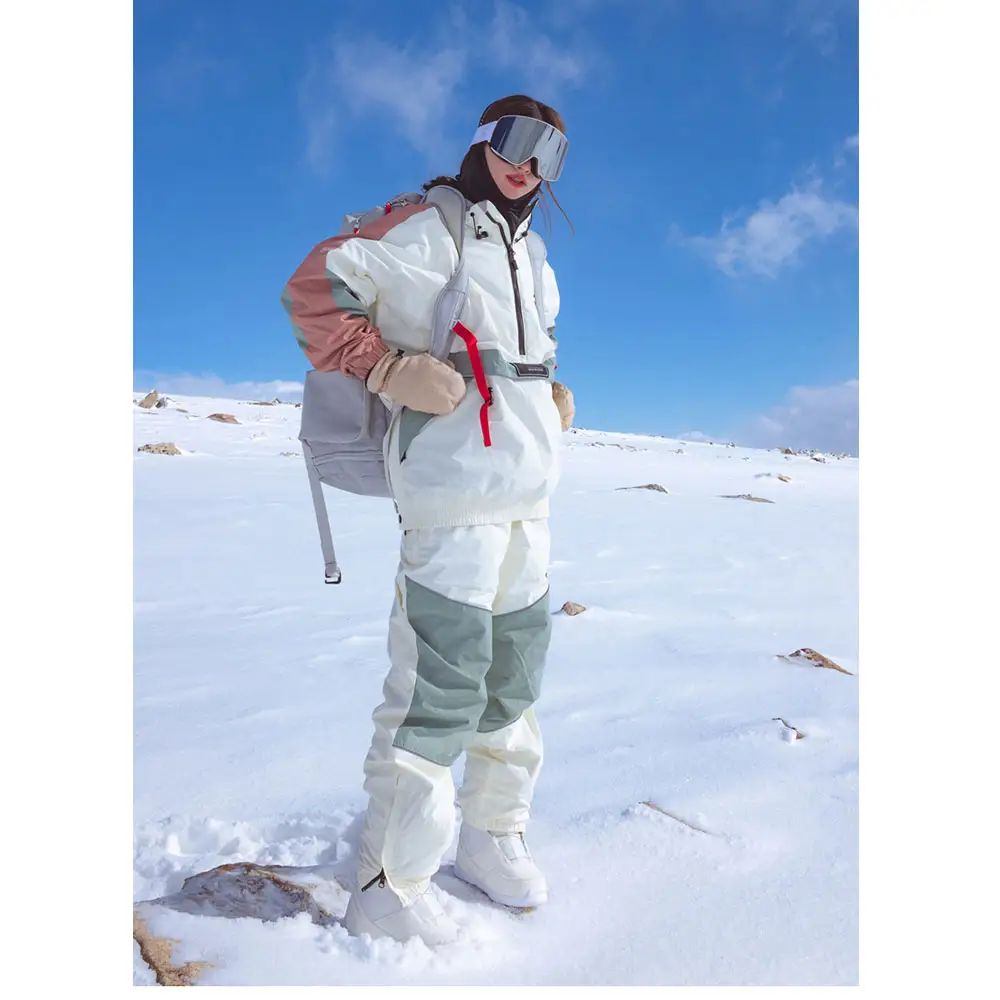 Vêtements de ski réfléchissants d'extérieur pantalons coupe-vent imperméables femmes hommes pantalons de neige salopette pour vêtements directs du fabricant