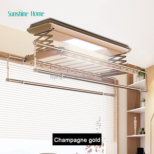 Stendibiancheria Intelligente con Sistema di Sollevamento Automatico, Controllo Vocale, Invisibile, Montaggio <span class=keywords><strong>a</strong></span> Parete o <span class=keywords><strong>Soffitto</strong></span> - Product Image 1