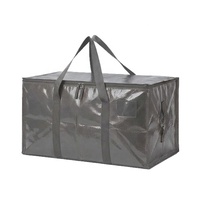Sacs de rangement pliables en PP, grands, résistants, anti-poussière, compressibles, personnalisables, avec poignées et fermetures éclair, pour déménagement et literie