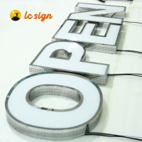 RGB LED Kanallı Açık Harfli Özel Logo Tabelası Tam Renkli Programlanabilir Akrilik Işıklı Harfler Dış Mekan İşletme Tabelası
