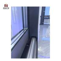 Ventanas Corredizas Modernas de Doble Acristalamiento con Marco de Aleación de Aluminio, Función Antiviento, Tamaño Personalizado, Colores Blanco/Negro, 5+ para Sala de Estar