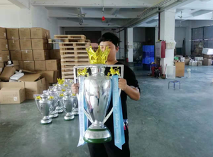 Trofeo de fútbol de plástico Shanchen, Copas de diseño personalizado en blanco, <span class=keywords><strong>Copa</strong></span> Trofeo, fabricación de medallas y trofeos de campeón de fútbol de oro - Product Image 5