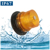 12/24V Kosten günstige Magnet basis Bernstein farbenes LED-Blitzlicht Blinkendes rotierendes Warn licht Baumaschinen teile