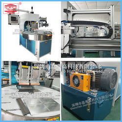 15kw/<span class=keywords><strong>25T</strong></span> auto disque hf soudage coupe hydraulique PVC/TPU sport ballon de football en cuir couverture de football peau gaufrage faisant la machine - Product Image 3