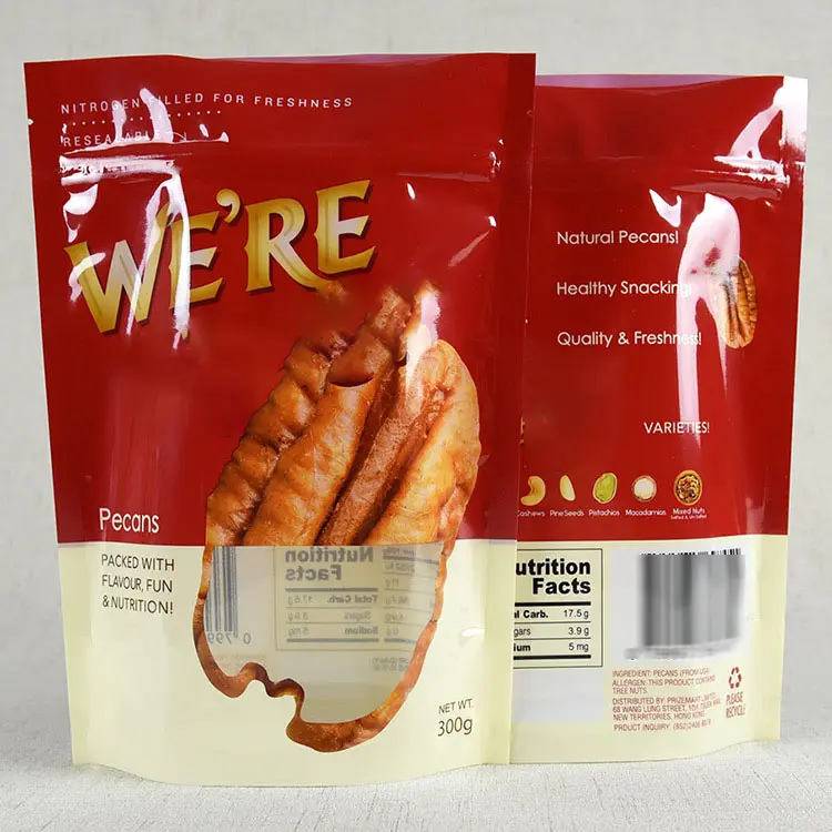 Stampa personalizzata cerniera richiudibile plastica per microonde imballaggio fresco imballaggio caldo cibo congelato Grill arrosto sacchetti di pollo