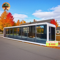 Maison Apple résistante au feu de qualité A1 pour hôtels, entrepôts et villas construits avec des panneaux sandwich en acier durable