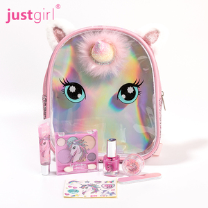 Cosplay cosmétique pour enfants, joli ensemble de jeu OEM, 12 pièces, maquillage avec fard à paupières, vernis à ongles brillant - Product Image 3