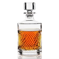 Bouteille à vin en verre de luxe en gros, 920 ml, carafe à whisky avec logo personnalisé
