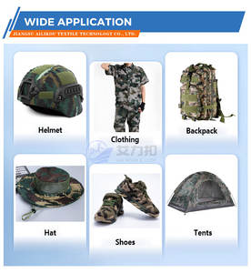 カスタムエコフレンドリー洗濯可能ナイロン製ストラップ用グリーンタクティカル迷彩フックアンドループテープパッチ（タクティカル迷彩ユニフォーム用） - Product Image 6