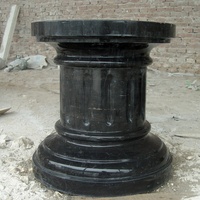 Piédestal en pierre de capitons romains sculptés en granit naturel Offre Spéciale pour Table