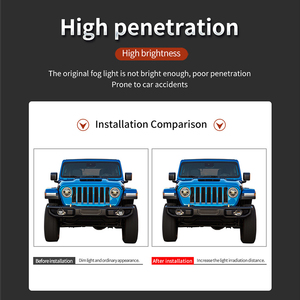 Luces antiniebla LED de doble color de 4 pulgadas y 30W, luces de 12/24W y 30W para Grant FL <span class=keywords><strong>Lada</strong></span> Vesta <span class=keywords><strong>Lada</strong></span> Khrey 21214 <span class=keywords><strong>Niva</strong></span> Urban para <span class=keywords><strong>Renault</strong></span> Logan - Product Image 5