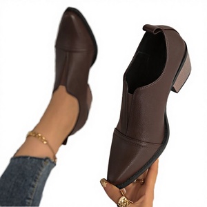 Zapatos Mary Jane con Punta Abierta para Invierno, con Parte Superior de Cuero PU, Base de PVC, Entresuela de TPE y Decoración de Hebilla - Product Image 2