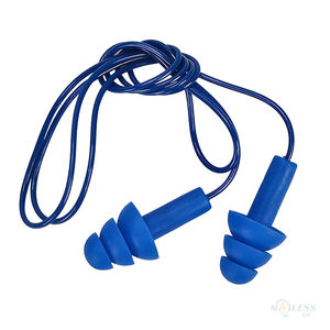 Tapones <span class=keywords><strong>para</strong></span> los <span class=keywords><strong>Oídos</strong></span> Impermeables <span class=keywords><strong>para</strong></span> Natación, Detectables por Detector de Metales, con Cable, de Silicona, <span class=keywords><strong>para</strong></span> la Industria Alimentaria - Product Image 1