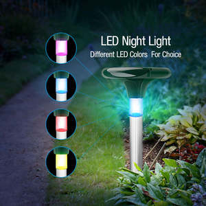 เครื่องไล่แมลงพลังงานแสงอาทิตย์อัลตร้าโซนิคกันน้ำใช้กลางแจ้งสำหรับสวนตัวตุ่นนกงู - Product Image 5