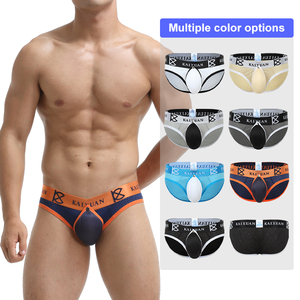 OEM/ODM Men's Sexy <strong>Underwear</strong> Quick Dry Eco-Friendly Breathable Comfort Pre-Shrunk Knitted Fabric Nylon Spandex Boxer Briefs - Product Image 3