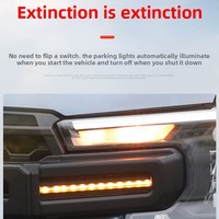 Kit de Carrocería LED para Ford Ranger Estilo Raptor, Parrilla Delantera con Luces, Guardabarros Anchos con Luces, Accesorios Exteriores