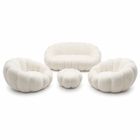 Matériau en velours côtelé compressé pour canapé, gain de place, assise confortable, montage facile, vente en gros