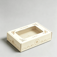 Boîte d'emballage pour gâteau transparente personnalisée haut de gamme avec fenêtre, boîtes en papier pour boulangerie personnalisées