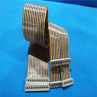 Cable plano gris estándar de 64 pines, espaciado de 32 pines, 2.54 mm, 50 cm de longitud, núcleo de cobre, aislamiento de PVC, para desarrollo de electrodomésticos y maquinaria