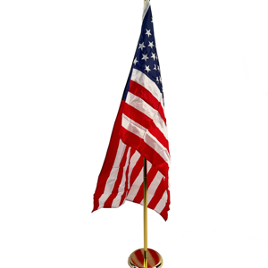 Высококачественный алюминиевый флагшток с национальным флагом, 8 футов, идеально подходит для конференц-залов - Product Image 1