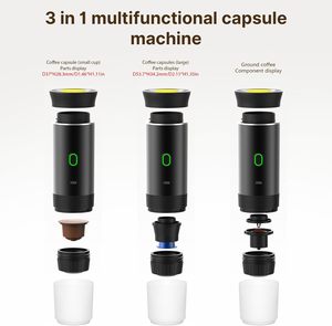Super Mini Portable JN-02 Italian Espresso Capsule <b>Coffee</b> <b>Machine</b> Three-in-One with Battery Power Easy to Carry Around - Product Image 3