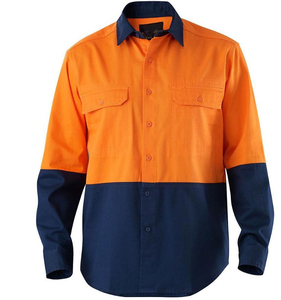 Cotone misto abbigliamento da lavoro uniforme prezzo di fabbrica all'ingrosso FR con camicie nastrate - Product Image 5