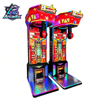 Machine de boxe commerciale à monnayeur pour parc d'attractions et centre de divertissement familial, testeur de force de frappe