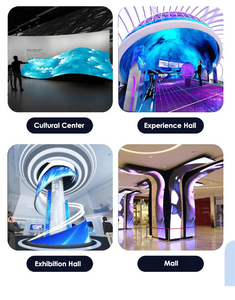 Pantalla LED Flexible Ultrafina para Interiores, Módulo Flexible P1.8 P2 P2.5 P3 P4, Cilindro Curvo, para Uso en Columnas - Product Image 6