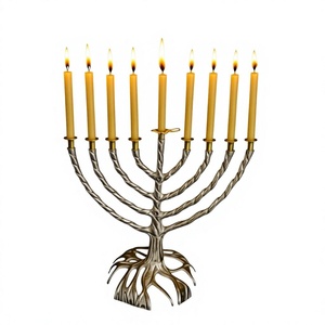 Metal Crafts 9 Arms Candlestick Stand Hanukkah Halloween Home Decoration Accessories Table Decorative Candle Holder Living Room - Product Image 1